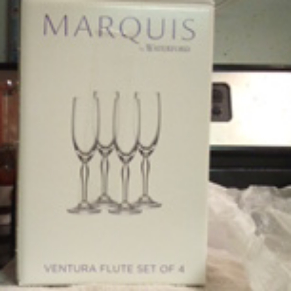 Flute glasses set of 4